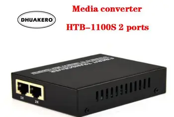 ücretsiz kargo AB274 HTB - 1100S Optik fiber ortam dönüştürücü Alıcı-verici Tek Fiber 25km 2 port SC 10 / 100M Tek modlu SC