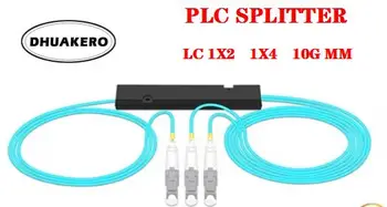ücretsiz kargo AB394 1 adet / grup 1X2 1X4 PLC LC 850nm 10G OM3 MM 2 mm PVC 1 m FTTH Fiber optik sıyırıcı
